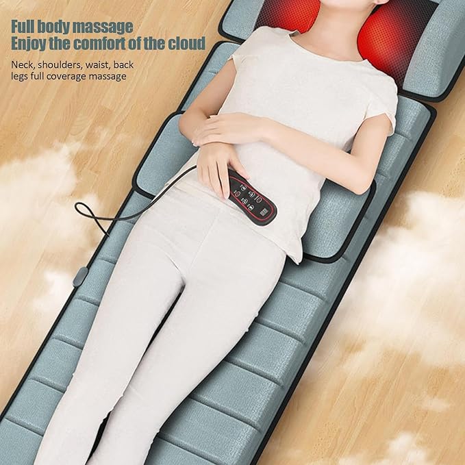 Back Massage Mat | Electric Heating Whole Body Massage Mat | Portable Multifunctional Back Massager Tool for Dad Mum Men Women