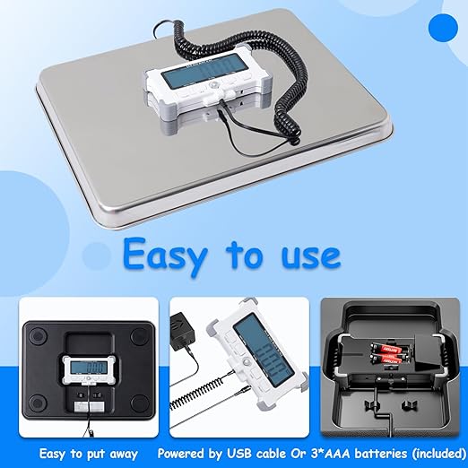 King Mills Extra Wide Heavy Duty Scale for Body Weight 300kg/660 Lb Bariatric Scale with Easy to Read External Digital DisplayGift for Plus Size Person Over 500lbs