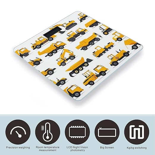 Energy Saving Scale Bathroom Weighing Scale Smart Scale for Body Weight Digital Construction Equipment Forklifts Cranes Excavators Tractors Bulldozers Trucks