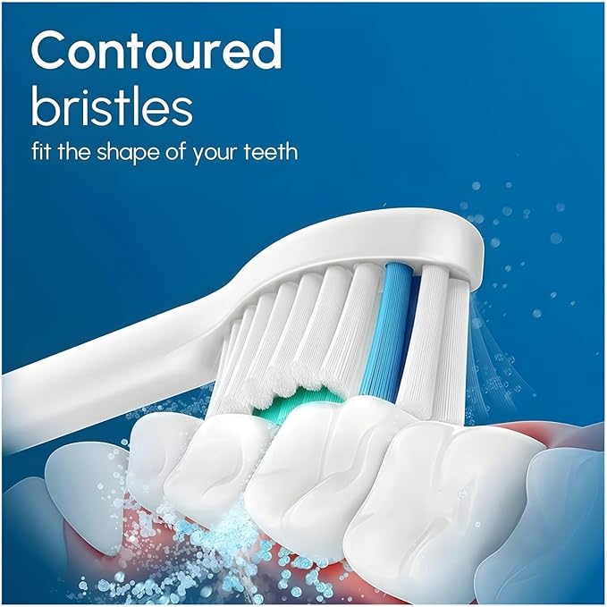 Replacement Toothbrush Heads Compatible with Philips Sonicare Electric Toothbrush Brush Head 1100 2100 4100 5100 5300 6100 7500(White-12 Pcs)