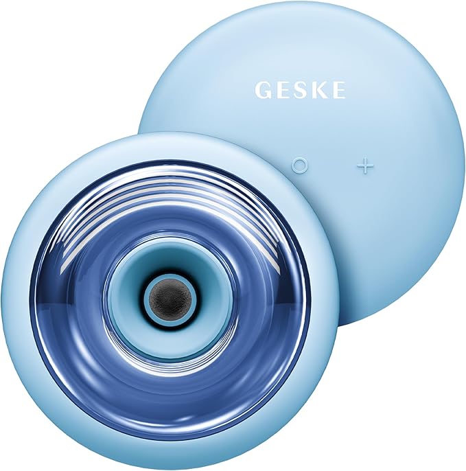 GESKE SmartAppGuided™ Sonic Cool &amp Warm Face &amp Body Massager | 9 in 1 | Electric Massager | Face &amp Body | Battery-Free Cooling &amp Warming | Firms Relaxes &amp De-Puffs Skin | with Sma
