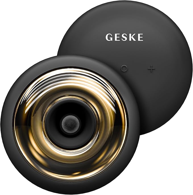 GESKE SmartAppGuided™ Sonic Cool &amp Warm Face &amp Body Massager | 9 in 1 | Electric Massager | Face &amp Body | Battery-Free Cooling &amp Warming | Firms Relaxes &amp De-Puffs Skin | with Sma