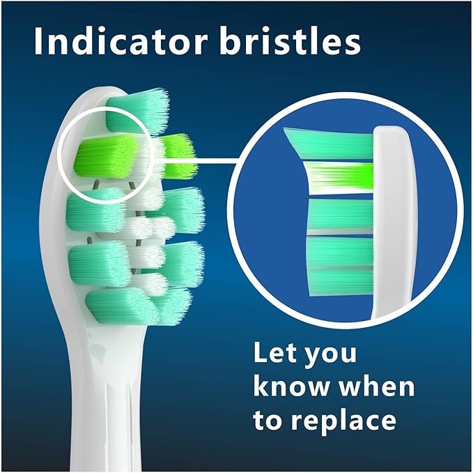 8pcs Replacement Toothbrush Heads Compatible with Phips Electric Brush Head 4100 6500 6100(8pcs Green-Black)