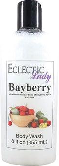 Eclectic Lady Liquid Pearl Body Wash - Bayberry Scent 3-in-1 Use For Bubble Bath Hand Soap &amp Body Wash Phthalate-Free Bayberry Fragrance Handcrafted in USA (8 oz)