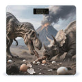 Tyrannosaurus Rex Predation Scale for Body Weight Sturdy Tempered Glass Weighing Scales with LCD Display Accurate Digital Bathroom Scale Convenient Body Fat Smart Scales Easy Read