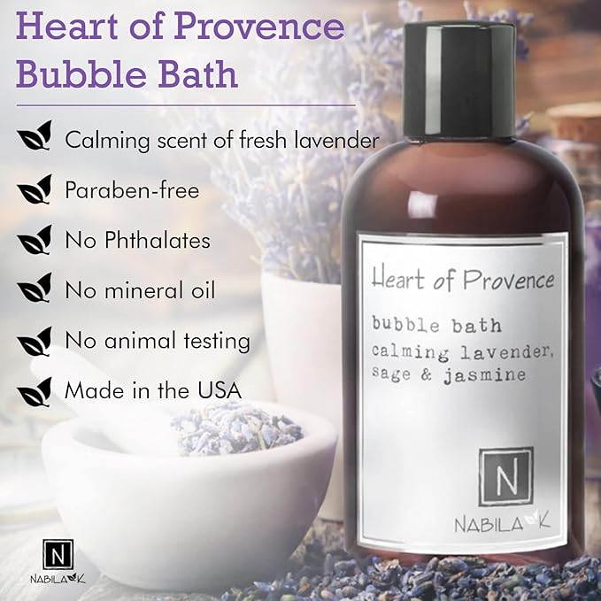 Nabila K Forest Experience &amp Heart of Provence Bubble Bath Bundle 8 oz