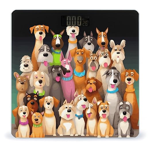 Dogs Scale for Body Weight Accurate Digital Bathroom Scale Toughened Glass High Precision Scales Smart Weight Scales with Large LCD Backlight Display Weighing Machine