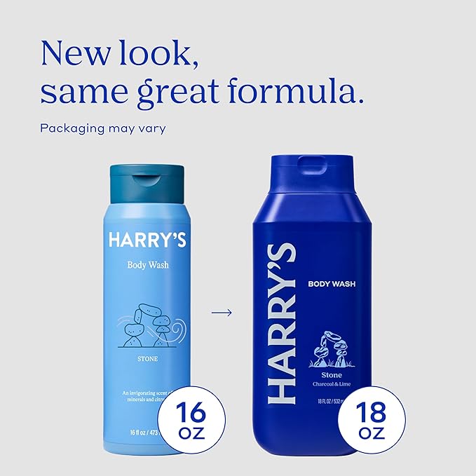 Harry's Men's Body Wash Shower Gel - Stone 16 Fl Oz (Pack of 3)