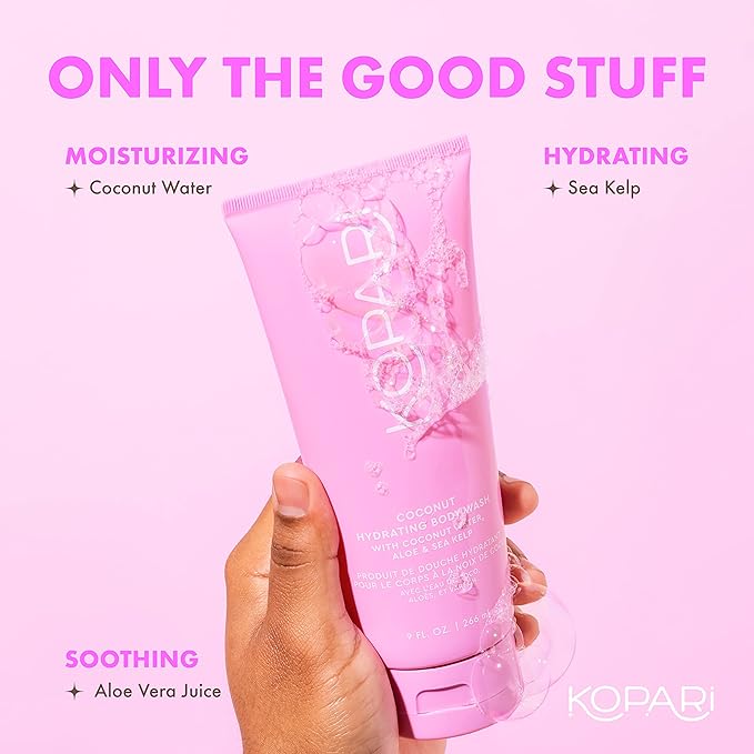 Kopari Hydrating Body Wash - Non-Toxic Paraben Free Gluten Free &amp Cruelty Free - Made with Organic Coconut Oil - 9 oz 2 Pack