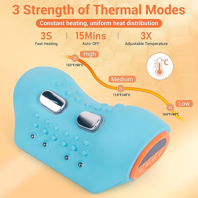 Upgraded Neck Massager 2026 Neck and Shoulder Massager with Heat Stretcher Vibration Portable Cervical Traction Device Neck Massagers for Pain Relief Deep Tissue