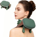 Bionic Neck and Back Massager 2-Level Heated Shiatsu Massager 4D Deep Tissue Kneading MassageSimulated Hand Massage for Pain &amp Muscle Relief (Green)