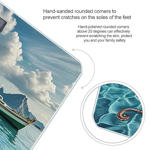 Octopus and Boat Scale for Body Weight Smart Scales Digital Bathroom Scale High Precision Weighing Scales with Large Display Weighing Machine for People