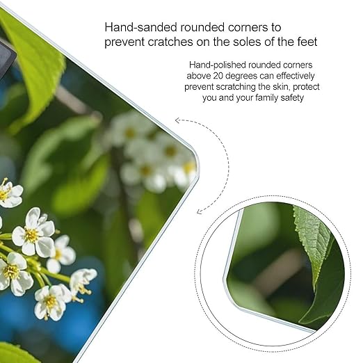 Bird Cherry in Bloom Smart Scale for Body Weight Accurate Bathroom Scale with LED Display Digital Weight Scales Weighing Machine High Precision Scales for Bath Home