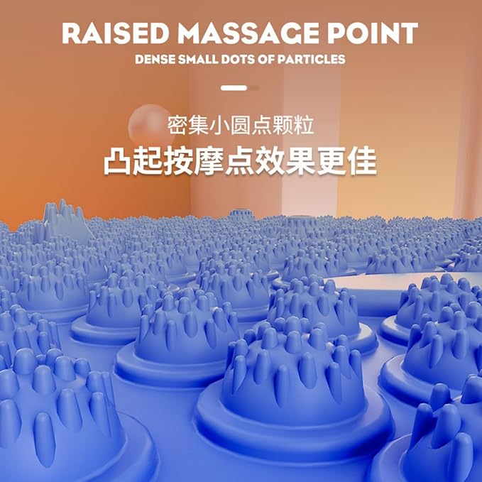 指压板超慢跑足底按摩垫趾压板脚趾款加厚原地跑步垫圆形按摩脚垫 HomeOffice Body Electric Massagers