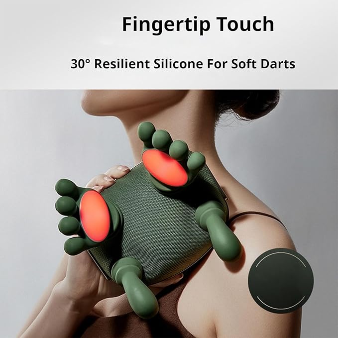 Real Touch Heat Massager Relaxation Neck MassagerN7 Master Hand Shoulder and Neck Massager Cervical MassagerElectric Masajeador en Forma de Mano Real Hand Massagers for Muscles like Fingers