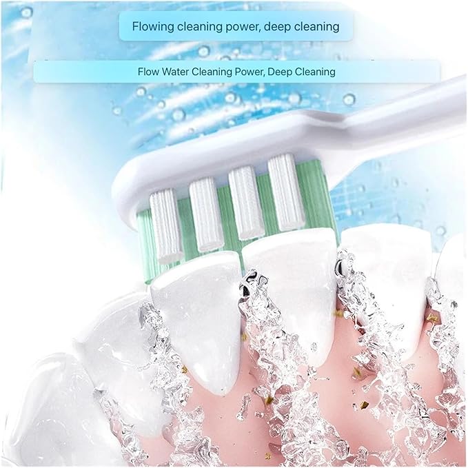 Compatible for 16PCS C1/C2/C3/E0/E3/E5/S7/S03 Tooth Brush Replacement Head Bristle Nozzle Vacuum
