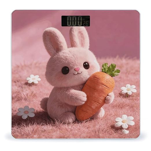 Bubblegum Pink Smart Scale for Body Weight Digital Bathroom Scale Toughened Glass Weight Scale with Large LCD Backlight Display High Precision Scales Weighing Machine