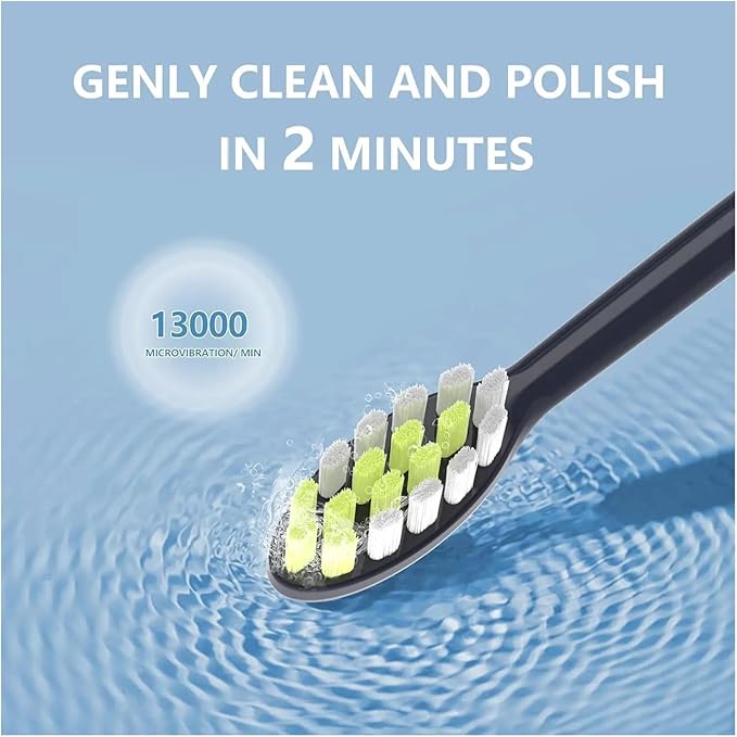 4Pack Replacement Toothbrush Heads Compatible with Ph One Soni Care Electric Head HY1100 HY1200 BH1022(Sage)