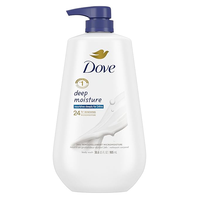 Dove Advanced Care Antiperspirant Cool Essentials 4 Count Deodorant &amp Body Wash with Pump Deep Moisture For Dry Skin Moisturizing Skin Cleanser