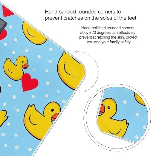 Digital Bathroom Weighing Scale Energy Saving Scale Smart Scale for Body Weight Pink Heart Polka Dots Blue Yellow Rubber Ducks