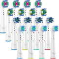 4/12/16Pcs Replacement Toothbrush Heads Compatible for Oral-BBraun Electric Toothbrush Heads Brush Heads(Combination 16pcs)