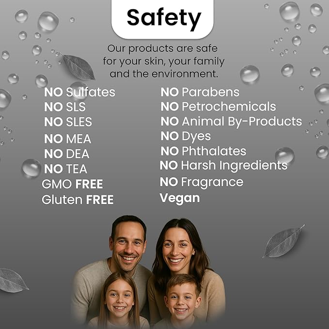 Vegan Body Wash &amp Face + Body Moisturizing Cream – Organic Aloe &amp Shea Non-Toxic Fragrance Free Sensitive Skin Made in USA