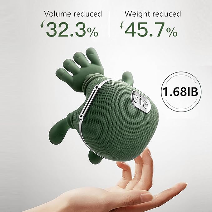 Neck Massager Electric Neck and Back Massager with Heat Simulated Human Hand Design Shoulder Neck Massage for Pain Relief and deep Tissue Shiatsu Massage 4D Kneading Gifts for Men Women