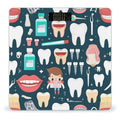 Men's Fashion Automatic Switch Digital Bathroom Weighing Scale Smart Scale Teeth Dental Seamless Pattern