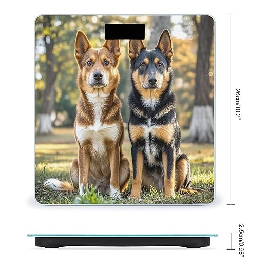 Dogs Sitting Together Scale for Body Weight Highly Accurate Digital Bathroom Body Scale Digital Bathroom Scales for People Anti-Slip Large LCD Display Smart Scales