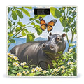 Butterfly and Hippo Scale for Body Weight Accurate Digital Bathroom Scale Toughened Glass High Precision Scales Smart Weight Scales with Large LCD Backlight Display Weighing Machine