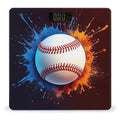 Women's Digital Bathroom Weighing Scale Automatic Switch Energy Saving Scale Smart Scale for Body Weight Paint Splash Ink Baseball