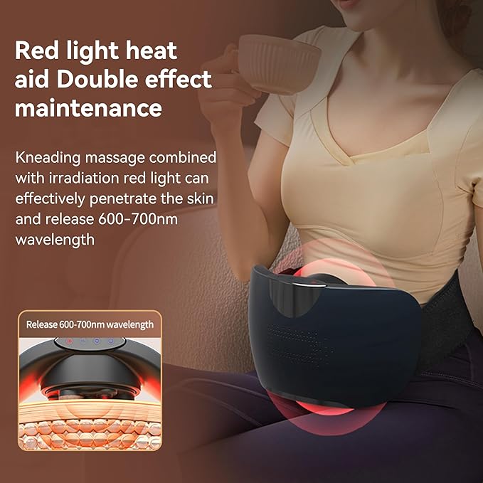 SORELAX Stone Needle Automatic Aboominal Massager Stomach Cellulite Massager for Digestion Alleviates Discomfort Caused by Problems Like Indigestion Gas Constipation or Period Cramps (Blue)
