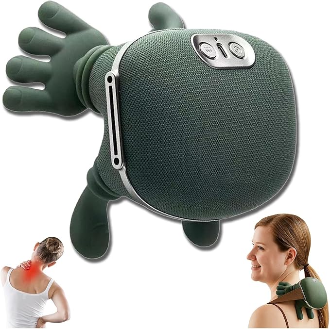 Handheld Neck Massager Neck and Shoulder Massager Electric Finger Pressure Back Massager Suitable for Shoulders and Neck Compact and Lightweight Suitable for Both Men and Women