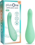 plusOne Petite Pelvic Massage Wand – Heated Personal Massager with 10 Vibration Settings – Waterproof Body-Safe Silicone Tool for Inner Comfort Tension &amp Gentle Stretching