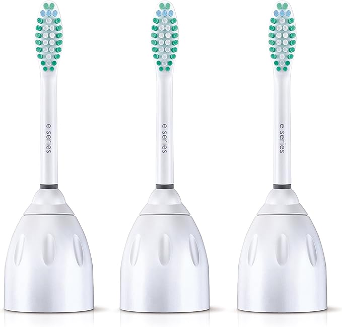 Philips Sonicare Genuine E-Series Replacement Toothbrush Heads 3 Brush Heads White HX7023/64