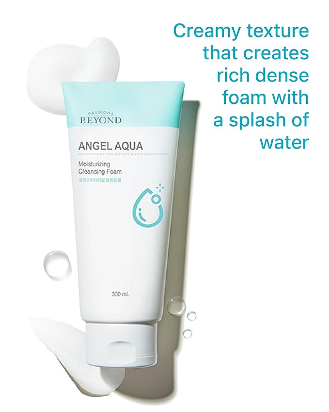 BEYOND Lacvert Body Scrub Peeling Gel (Lemon 10.1fl oz) - Body Wash &amp Shower Gel for Gentle Exfoliation &amp Angel Aqua (Cleansing Foam 10.1fl oz) - Vegan Formula Korean Skin Care. Gentle Hydra