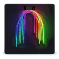 Digital Bathroom Scale for Body Weight Scale with Bright LCD Display High Accuracy Step-On Technology Auto On/Off Rainbow Neon Digital Scales 400 Lbs /180kg