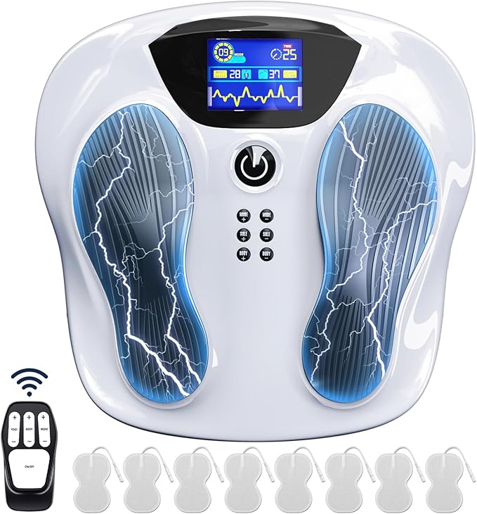 Creliver Foot Nerve Stimulator Pro+ EMS Foot Massager for Neuropathy Pain Relief for Feet Leg Massager forCirculation TENS Unit Muscle Stimulator Gifts for Women Men