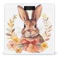 Bunny Rosette Bathroom Scale Automatic Power On/Off Body Scales LCD Backlight Display Square Digital Scale Rounded Corners Bathroom Scales for Home Bedrooms