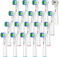 Replacement Toothbrush Heads Compatible with Oral-B Braun 20 Pcs Precision Clean Electric Toothbrush Heads Refill