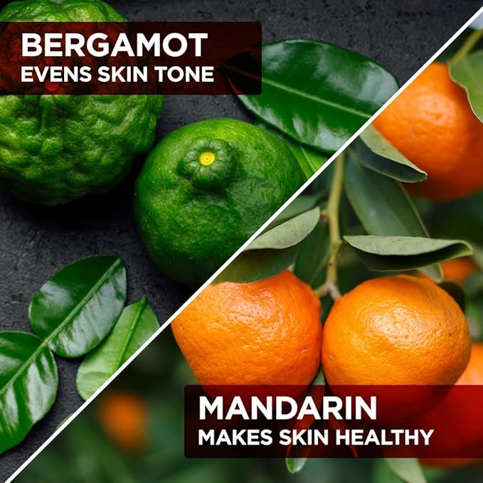 The Man Company Perfumed Body Wash- Bergamot &amp Mandarin | Shower Gel for Glowing &amp Bright Skin | With Turmeric &amp Orange Peel Extract | Long-Lasting Fragrance | Toxin-Free- 200 ml