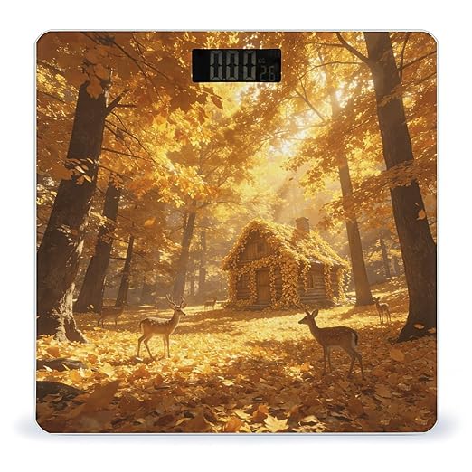 Golden Forest Smart Scale for Body Weight Digital Bathroom Scale Toughened Glass Weight Scale with Large LCD Backlight Display High Precision Scales Weighing Machine