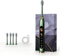 Magnetic Levitation Sonic Adult Electric Toothbrush USB Charging Fully Automatic Vibrating Soft Bristled Toothbrush Provide 5 Cleaning Modes 3 Intensities 4 Soft Brush Heads. (Dark Green)