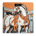 A Cartoon Horse Bathroom Scale Automatic Power On/Off Body Scales LCD Backlight Display Square Digital Scale Rounded Corners Bathroom Scales for Home Bedrooms