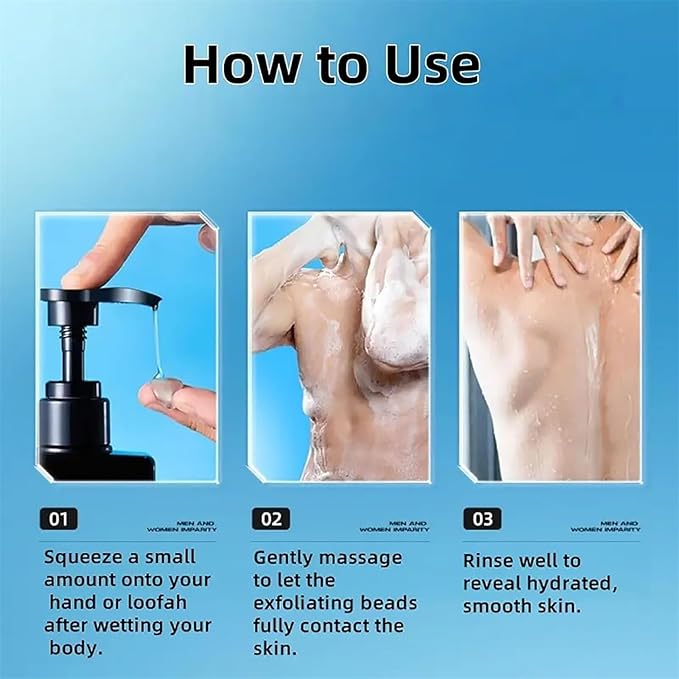 Body Wash Shower Gel with Long Lasting Scent Deep Cleansing Pore Care &amp Refreshing Skin Comfort (1 400g)