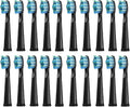 Compatible for Fairywill Replacement Toothbrush Heads for FW-507/508/551/515/917/959/2011FW-D1/D3/D7/D8(Black)