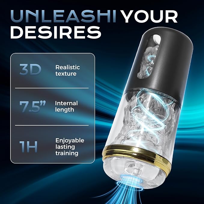 Male Masterburbatar Hands Free with Massager Sucking Modes Automatic Male Masterbuters Silicone Sleeve Pussy Pocket Sleeve Tight Viboators Silent Electric Blowjobob Machine Underwear (Large)
