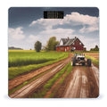 Country Road with Farm and Tractor Scale for Body Weight Digital Bathroom Scale Accurate Smart Weight Scales with Large Display Weighing Machine High Precision Scales