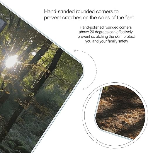 Sunshine in The Woods Scale for Body Weight Accurate Digital Bathroom Scale Toughened Glass High Precision Scales Smart Weight Scales with Large LCD Backlight Display Weighing Machine