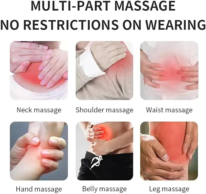 Back Shoulder and Neck Massager with 18 Massage Heads Electric Shoulder Massage for Pain Relief Home Office Multi-Function Electric Massager (Color : Plug-in)